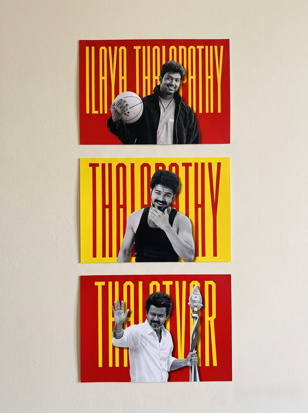 Thalapathy Vijay Poster Set of 3