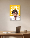 Super Star – Rajinikanth Illustrated Yellow Movie Poster