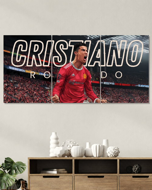 Cristiano Ronaldo Manchester United Split Poster