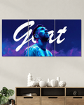 Messi GOAT Blue Split Poster