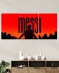 Messi Silhouette Split Poster