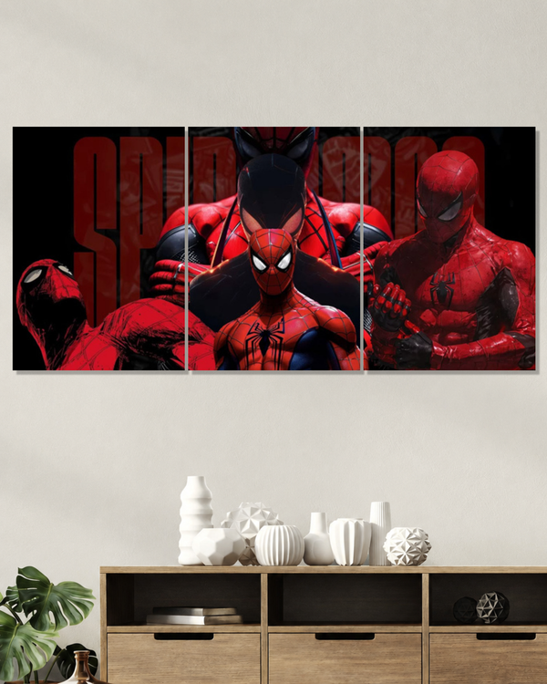 Spiderman Multiverse Trio – 3 Panel Split Poster Set